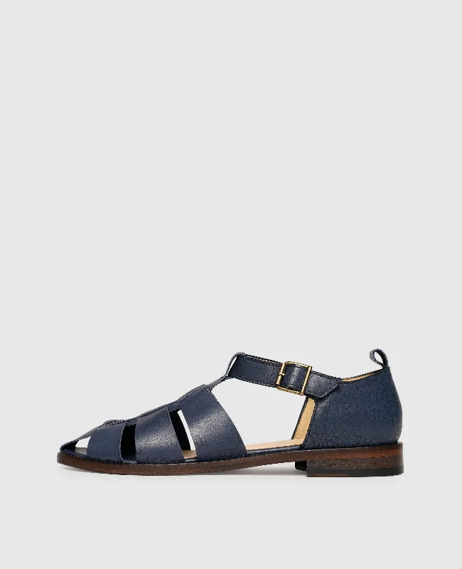 Men's sandals with a buckle closureWallace FSI - Navy