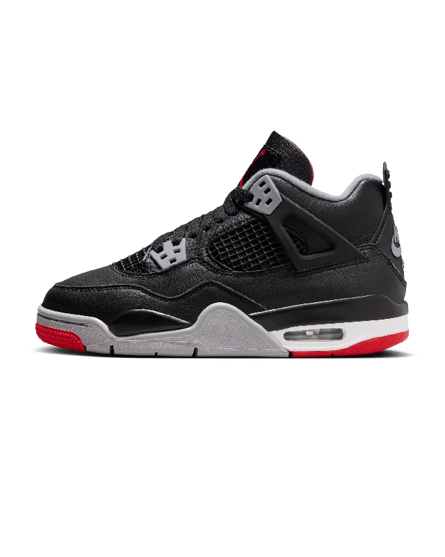 Men's memory - foam insole sneakers for added comfortAir Jordan 4 Retro "Bred Reimagined" - Black / Fire Red / Grey / White