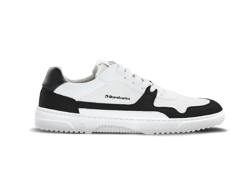 Men's narrow - width sneakers for a snug fitBarefoot Sneakers Barebarics - Zing - White & Black