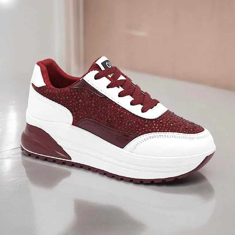 Men's leather - and - mesh combination sneakers for style and functionD057 pearl shoes