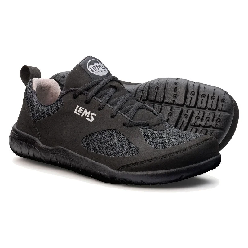 Men's breathable mesh running sneakers with reflective detailsLems - Primal 3 -  Black (Unisex)