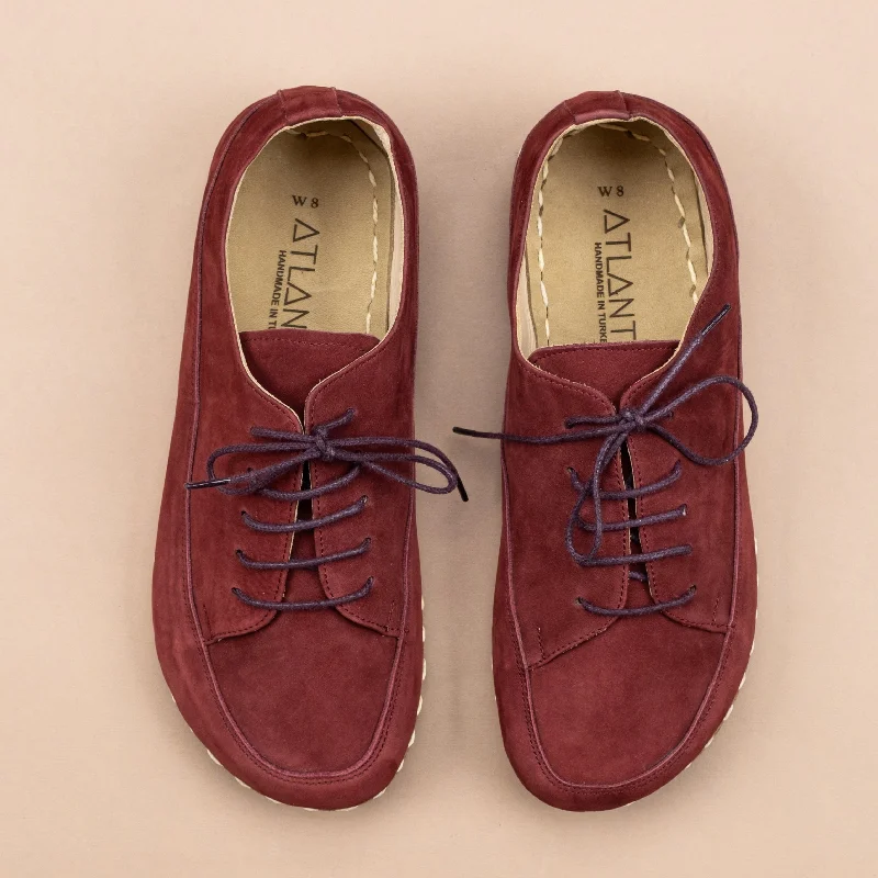 Men's multi - colored sneakers with a gradient effectMen's Burgundy Barefoot Sneakers