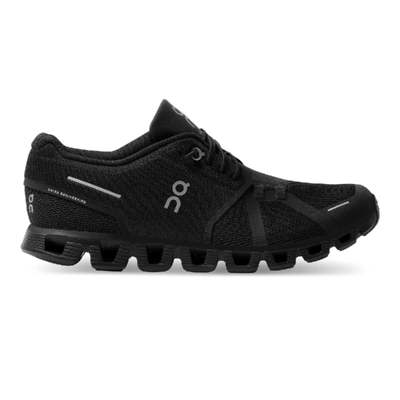 Men's low - profile tennis sneakers for a sleek lookOn Running Men's Cloud 5 All Black