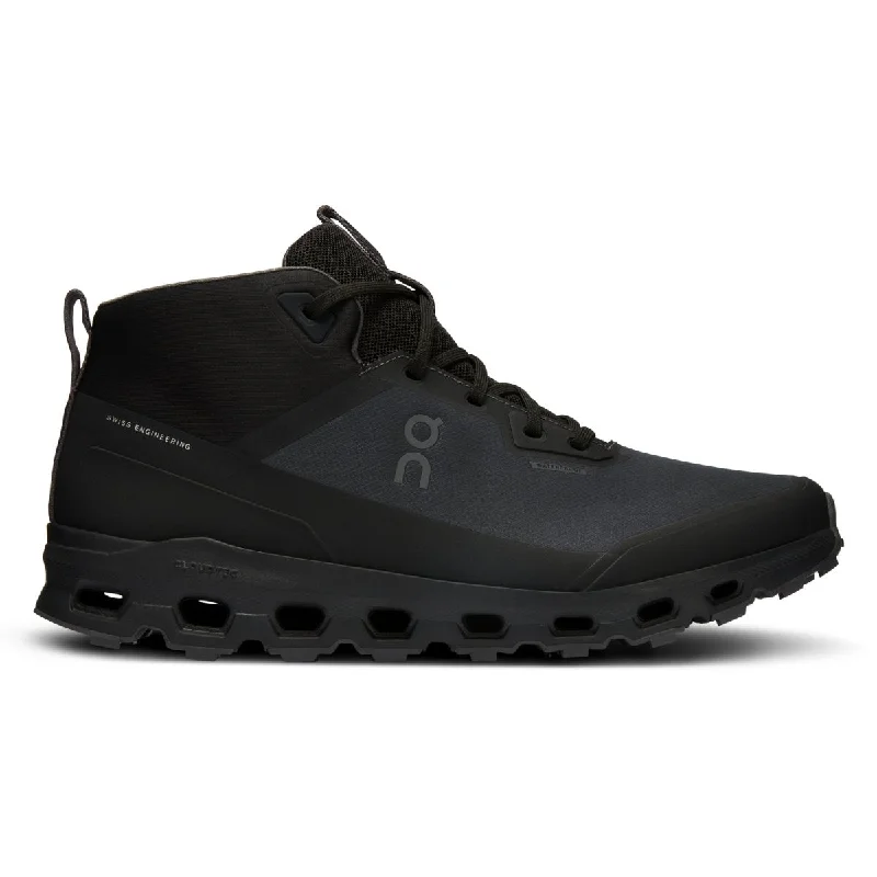 Men's chunky - sole sneakers for a trendy lookOn Running Men's Cloudroam Waterproof Black/Eclipse