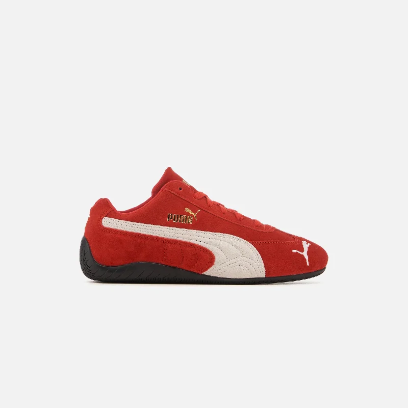 Men's casual leather sneakers with a distressed finishPUMA Speedcat OG - Red / PUMA White