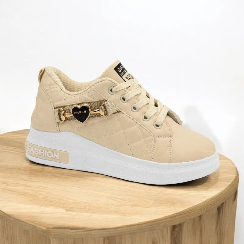 Men's casual leather sneakers with a distressed finishSaliza side heart-S