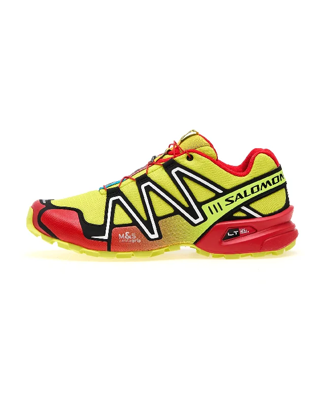 Men's retro - style sneakers inspired by the 80sSpeedcross 3 - Sulphur Spring / High Risk Red / Black