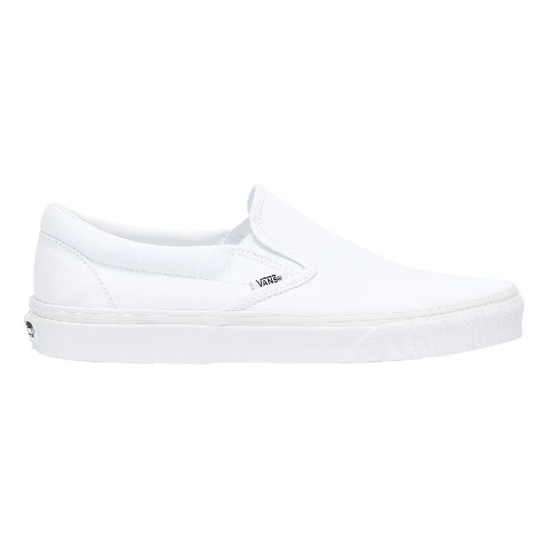 Men's minimalist sneakers with a simple designVans Unisex Classic Slip On True White