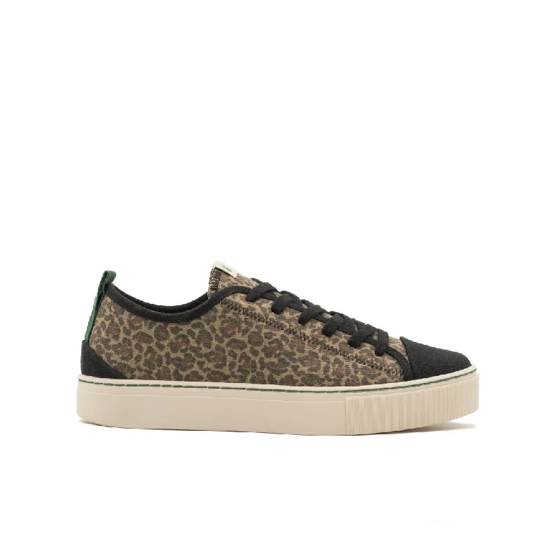 Men's retro - style sneakers inspired by the 80sVegan sneaker leopard MOB008