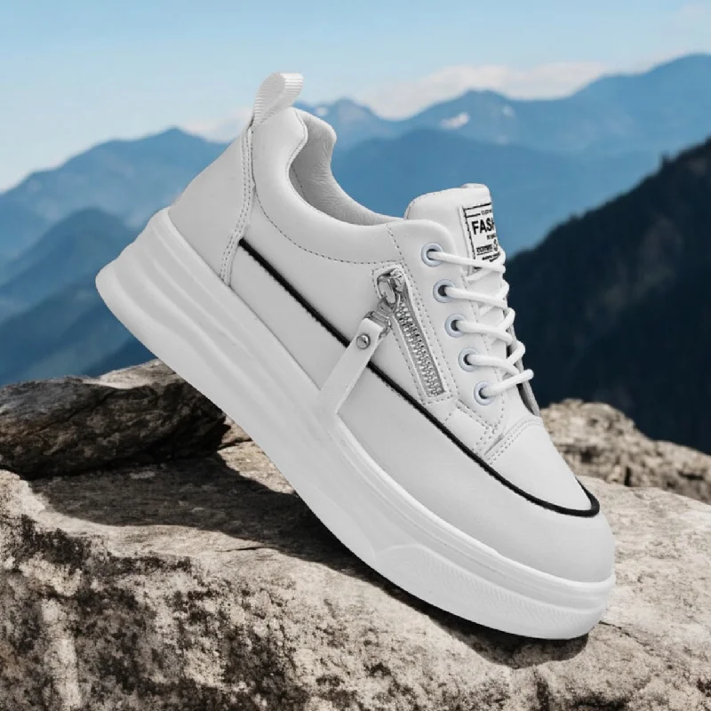 Men's low - profile tennis sneakers for a sleek lookZalia side zip 004