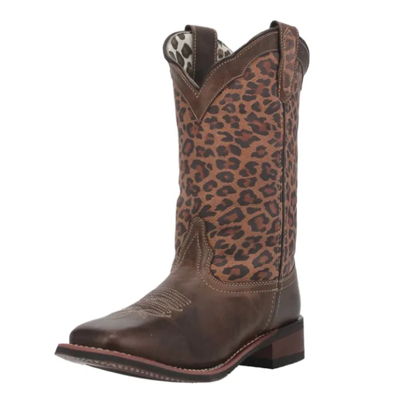 Men's western boots with a decorative inlay on the toe and heelLaredo Women's Astras Leather Square Toe