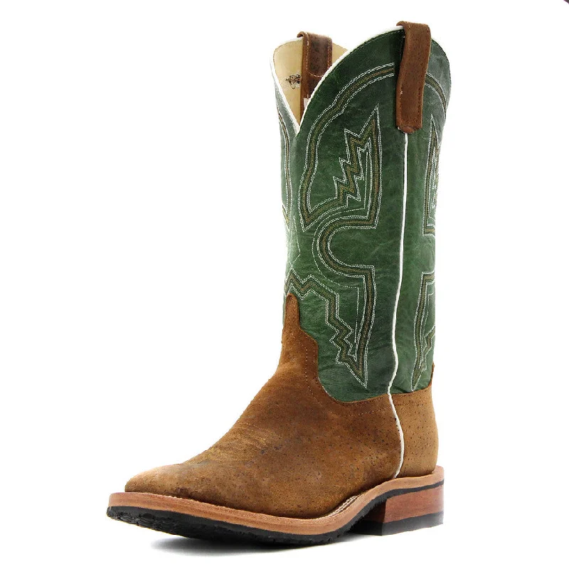 Men's western boots with a concho - studded strap and a pointed toeAnderson Bean Exclusive Tag Boar Men's Boot