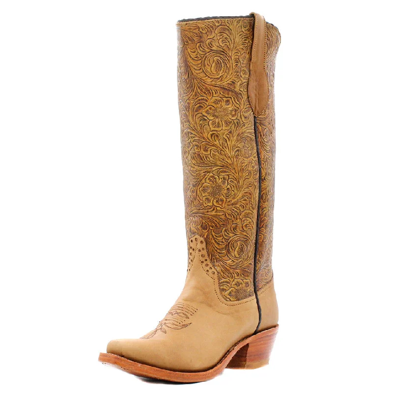 Men's western boots with a silver - toned hardware and accentsRios of Mercedes Exclusive Remuda Ladies' Boot