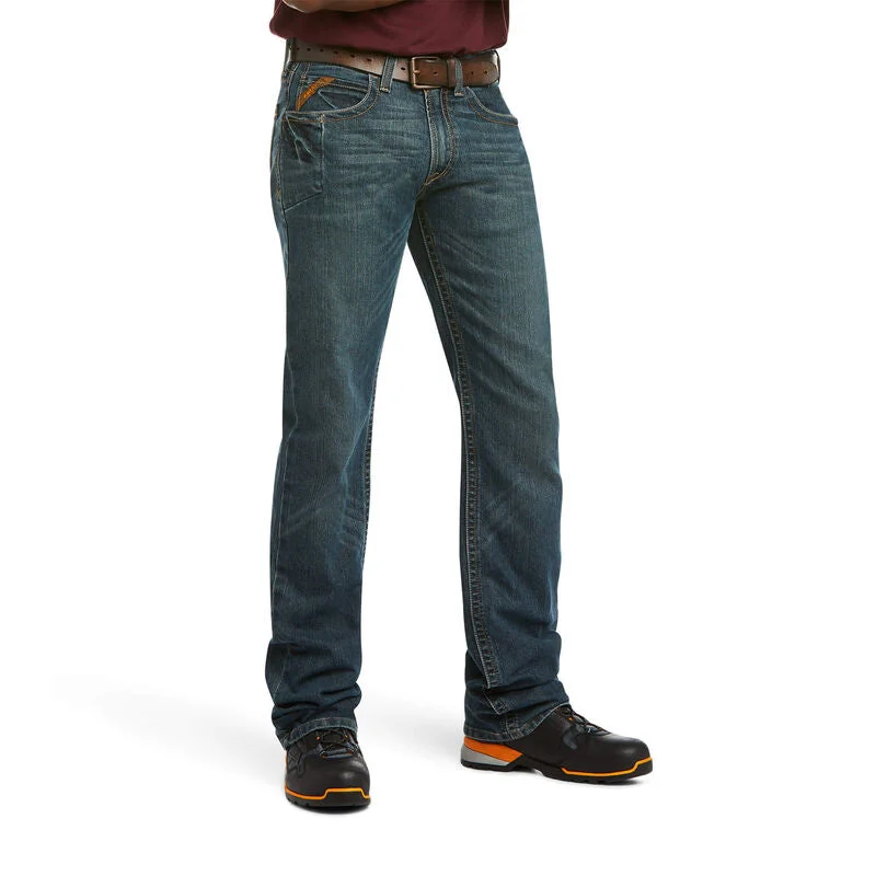 Men's western boots with a high - quality leather upper and a suede liningAriat M5 Straight Leg Men's Jean