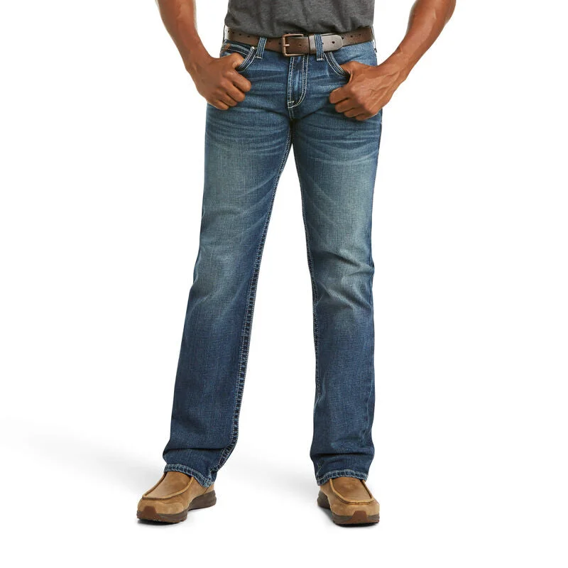 Men's western boots with a leather sole and a heel guardAriat M7 Straight Leg Men's Jean