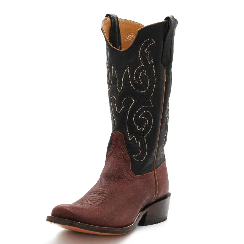 Vintage - style men's western boots with a square toe and spur ledgeRios Of Mercedes Exclusive Cape Buffalo Men's Boot