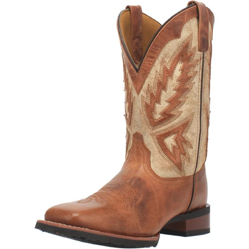 Men's western boots with a silver - toned hardware and accentsLaredo Koufax Leather Men's Boot