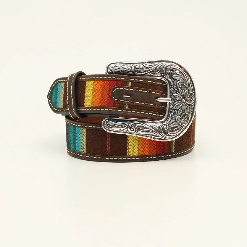 Men's western boots with a suede shaft and a leather soleNocona Serape Multi Children's Belt