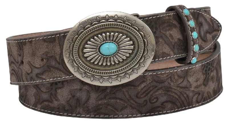 Men's western boots with a silver - toned hardware and accentsFloral Ladies' Belt