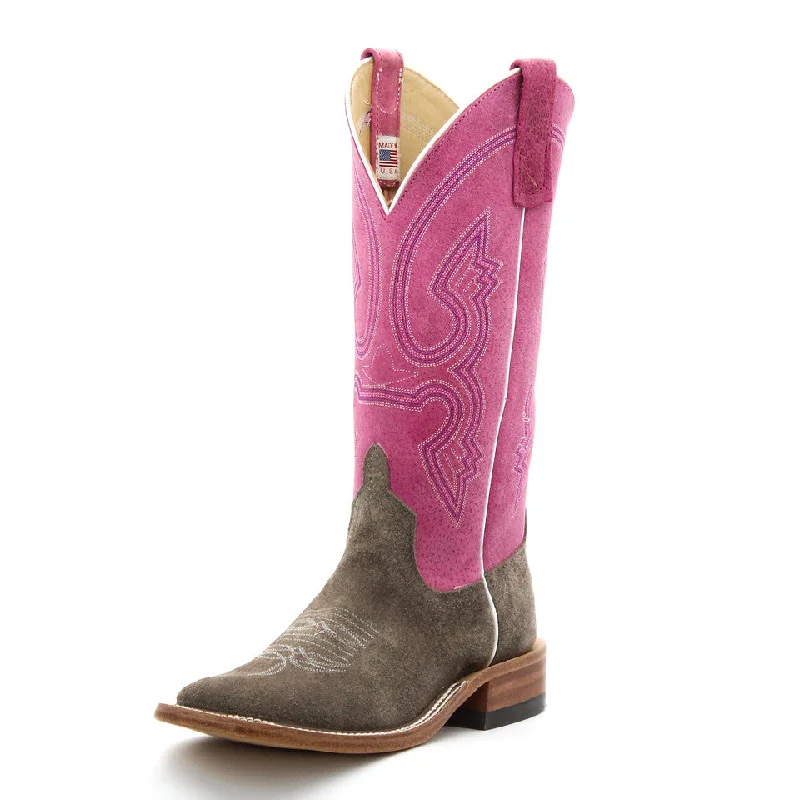 Men's western boots with a high - quality leather upper and a suede liningAnderson Bean Exclusive River Rock Ladies' Boot